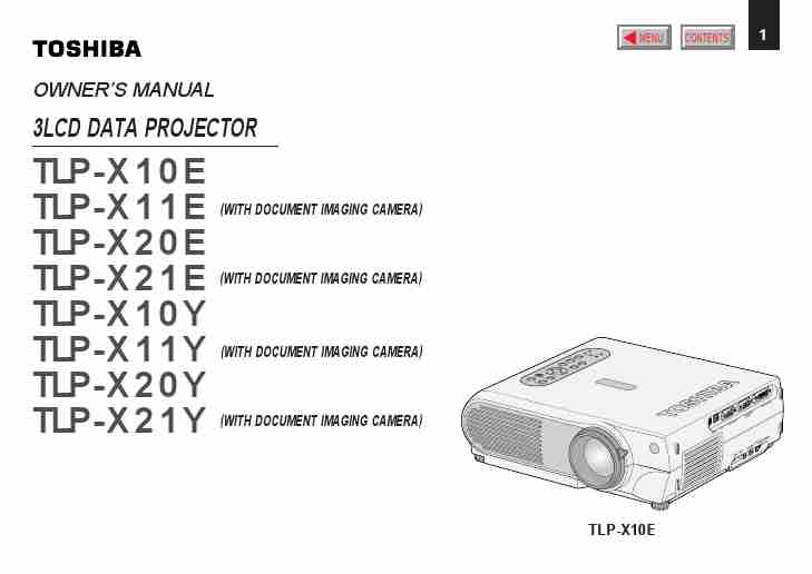 Toshiba Projector TLPX10E-page_pdf